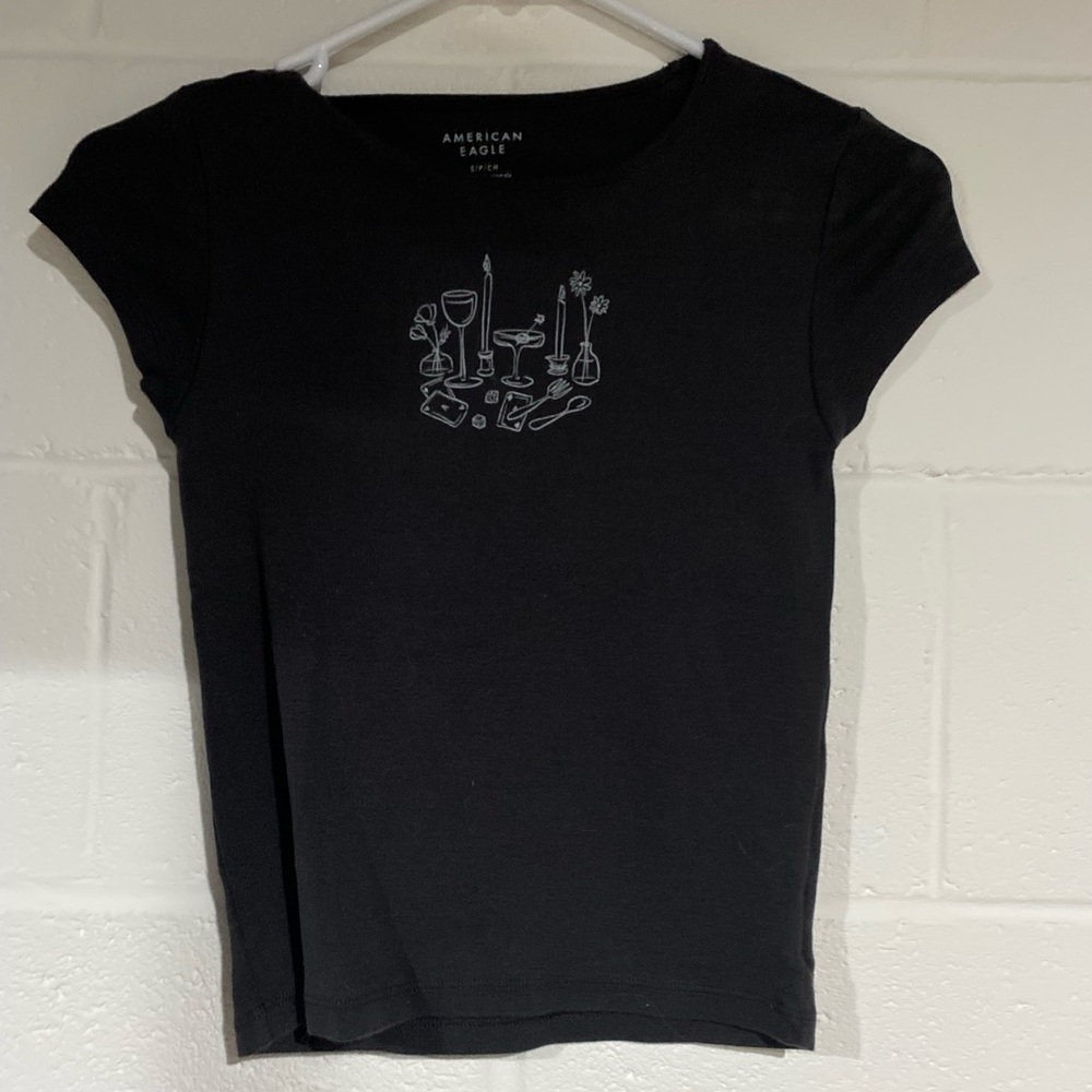 American eagle dark grey small top